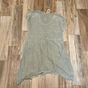 Johnny Was | Dresses | Blue Velvet Dress By Johnny Was | Poshmark